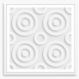 Circles and rings Framed Art Print 63473269