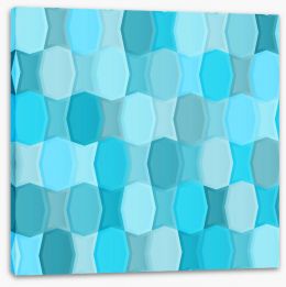 Mosaic blues Stretched Canvas 63500954