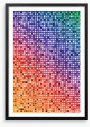 Rainbow mosaic Framed Art Print 63514781