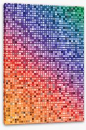 Rainbow mosaic Stretched Canvas 63514781