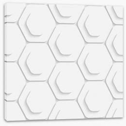 White on White Stretched Canvas 63515140