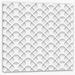 White on White Stretched Canvas 63515141