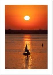 Evening sailing Art Print 63533706