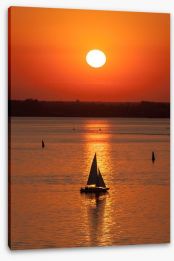 Evening sailing Stretched Canvas 63533706