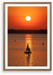 Evening sailing Framed Art Print 63533706