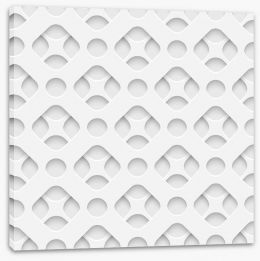 White on White Stretched Canvas 63558531