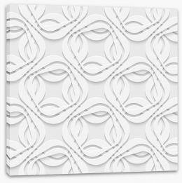 White on White Stretched Canvas 63558534