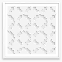 White on White Framed Art Print 63558537