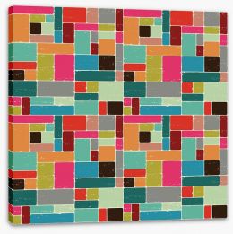 Tetris win Stretched Canvas 63597273