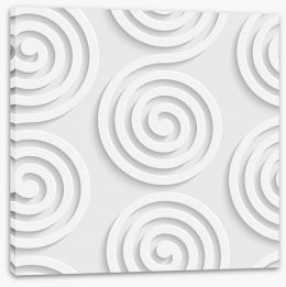 White on White Stretched Canvas 63603370