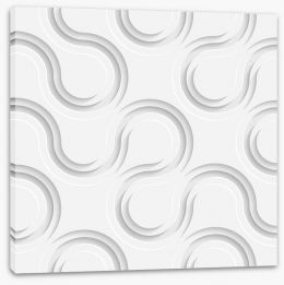 White on White Stretched Canvas 63603371