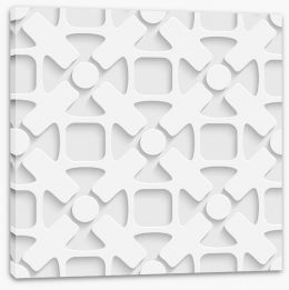 White on White Stretched Canvas 63603381