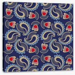 Paisley Stretched Canvas 63608069