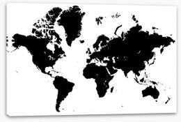 Black and white world Stretched Canvas 63641122