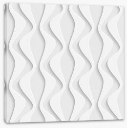 White on White Stretched Canvas 63650873