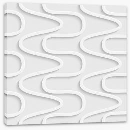 White on White Stretched Canvas 63689615