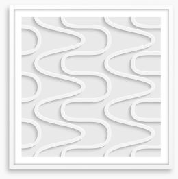 White on White Framed Art Print 63689615