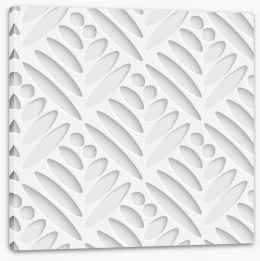 White on White Stretched Canvas 63689616