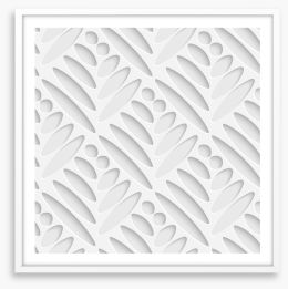White on White Framed Art Print 63689616