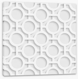 White on White Stretched Canvas 63689622