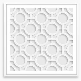 White on White Framed Art Print 63689622