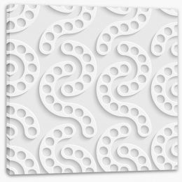 White on White Stretched Canvas 63689625
