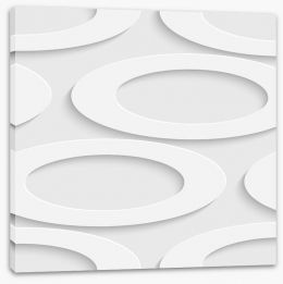 White on White Stretched Canvas 63760407