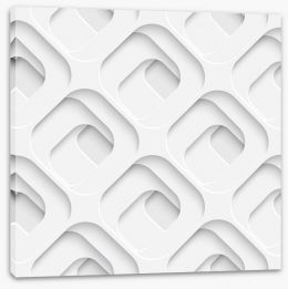 White on White Stretched Canvas 63760410