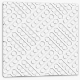 White on White Stretched Canvas 63798513