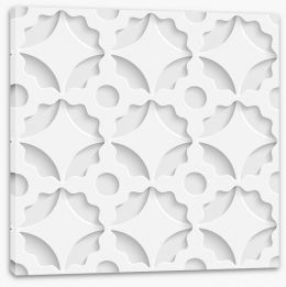 White on White Stretched Canvas 63798522