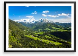 Spring in the Austrian alps Framed Art Print 63806479