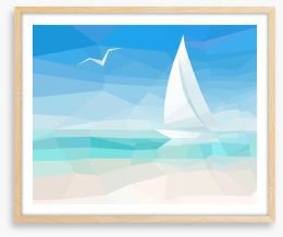 Sailing into the future Framed Art Print 63813273