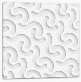 White on White Stretched Canvas 63838060