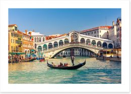 Rialto Bridge in Venice Art Print 63839278