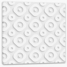 White on White Stretched Canvas 63877612