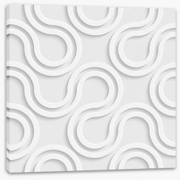 White on White Stretched Canvas 63877613