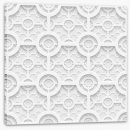 White on White Stretched Canvas 63913547