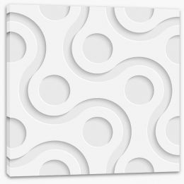 White on White Stretched Canvas 63913555