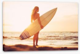 Surfer girl Stretched Canvas 63938770