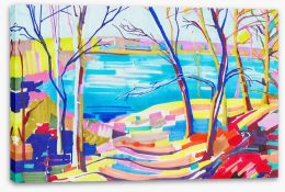 Summer by the lake Stretched Canvas 63942500