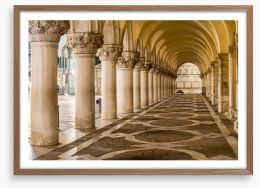Piazza pillars Framed Art Print 63980999
