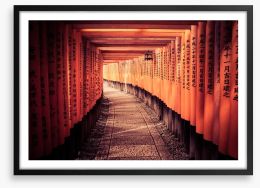 Fushimi Inari shrine Framed Art Print 64012455