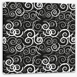 Black and White Stretched Canvas 64058121