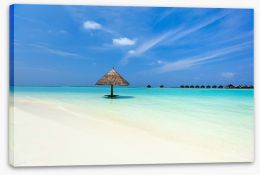 Tropical beach in the Maldives Stretched Canvas 64278741