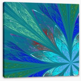 Kaleidoscope blues Stretched Canvas 64352099