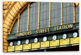 Iconic Flinders Street station Stretched Canvas 64465303