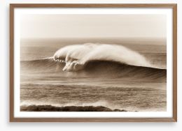 Crashing waves Framed Art Print 64788865