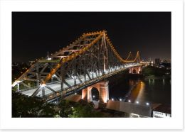The Story Bridge by night Art Print 65376626