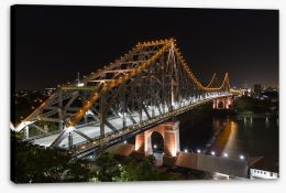 The Story Bridge by night Stretched Canvas 65376626