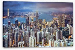Hong Kong skyline Stretched Canvas 65574727